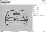 Nike Sofa Embroidery File 4 size
