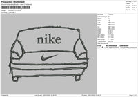 Nike Sofa Embroidery File 4 size