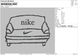 Nike Sofa Embroidery File 4 size