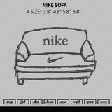 Nike Sofa Embroidery File 4 size
