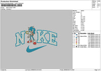 Nike Sonic 0808 Embroidery File 6 sizes