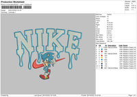 Nike Melt Sonic Embroidery File 6 sizes