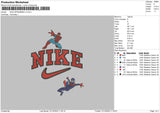 Nike Spider V2 Embroidery File 6 sizes