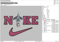 Nike Spiderwoman Embroidery File 5 sizes