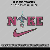 Nike Spiderwoman Embroidery File 5 sizes