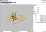 Nike Sponge 0609 Embroidery File 6 sizes