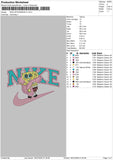 Nike Spongebob V2 Embroidery File 4 sizes