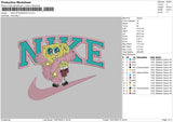Nike Spongebob V2 Embroidery File 4 sizes