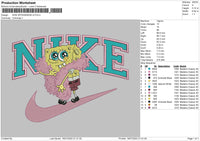 Nike Spongebob V2 Embroidery File 4 sizes