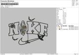 Nike Spooky 003 Embroiery File 5 sizes