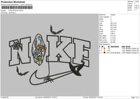 Nike Spooky 003 Embroiery File 5 sizes