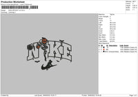 Nike Spooky V2 Embroidery File 5 sizes