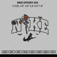 Nike Spooky V2 Embroidery File 5 sizes