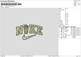 Nike Coffee 003 Embroidery File 6 sizes