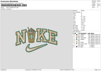 Nike Coffee 003 Embroidery File 6 sizes