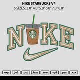 Nike Starbucks V4 Embroidery File 6 sizes