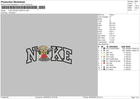 Nike Stewie Griffin Embroidery File 5 sizes