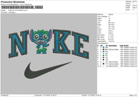 Nike Stitch Dance Embroidery File 6 sizes