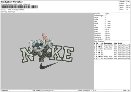Nike Stitchjack Embroidery File 6 sizes