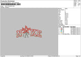 Nike Monster Flower Embroidery File 6 sizes