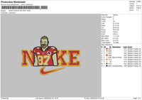 Nike Baseball 0708 Embroidery File 6 sizes