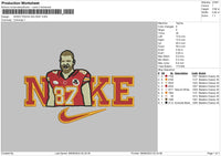 Nike Baseball 0708 Embroidery File 6 sizes