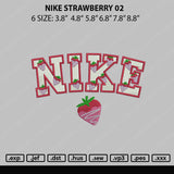 Nike Strawberry 02 Embroidery File 6 sizes