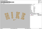 Nike Swoosh App 2406 Embroidery File 6 sizes