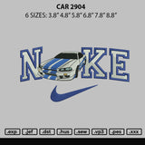 Nike Car2904 Embroidery File 6 sizes