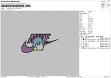 Nike Swoosh Duck Embroidery File 6 sizes