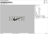 Nike Swoosh V008 Embroidery File 4 size