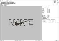 Nike Swoosh V008 Embroidery File 4 size