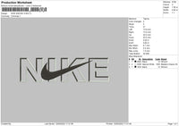 Nike Swoosh V008 Embroidery File 4 size