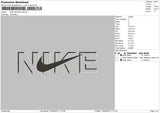 Nike Swoosh V008 Embroidery File 4 size