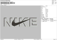 Nike Swoosh V008 Embroidery File 4 size