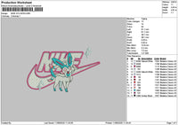 Nike Sylveon Embroidery File 6 sizes
