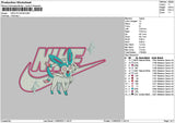 Nike Sylveon Embroidery File 6 sizes
