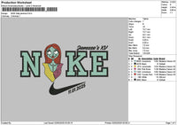 Nike Jenessa Embroidery File 6 sizes