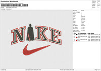 Nike Star W Embroidery File 6 sizes