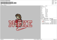 Nike Taylor 0708 Embroidery File 6 sizes