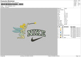 Nike Tinkerbell 02 Embroidery File 6 sizes