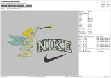 Nike Tinkerbell 02 Embroidery File 6 sizes