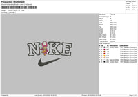 Nike Toadette Embroidery File 6 sizes