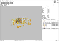 Nike Tramp Embroidery File 6 sizes