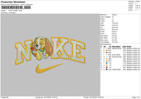 Nike Tramp Embroidery File 6 sizes
