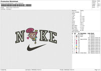 Nike Timmy Turner Embroidery File 4 size