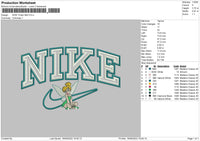 Nike Tinker Bell Embroidery File 5 sizes