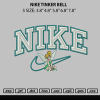 Nike Tinker Bell Embroidery File 5 sizes