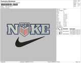 Nike Usa Embroidery File 4 sizes