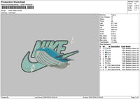 Nike Wailord Embroidery File 6 sizes